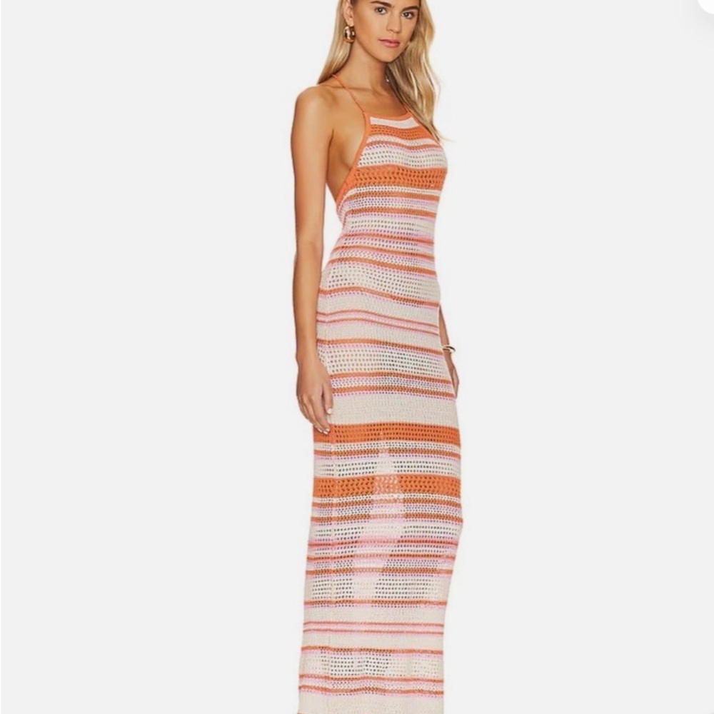 L*Space Multicolor Striped Maxi Dress NWOT